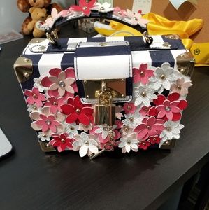 Aldo Floral handbag/mini trunk
